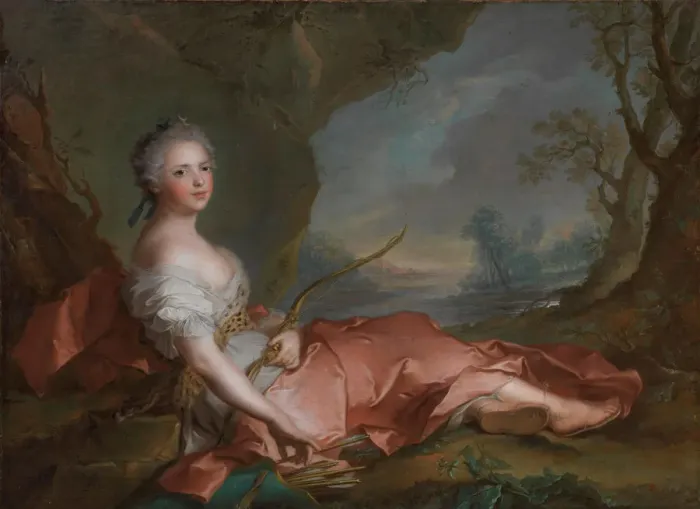 Framed Print : Princess Marie Adelaide of France (1732-1800) as Diana, 1745 Framed Print : Princess Marie Adelaide of France (1732-1800) as Diana, 1745
