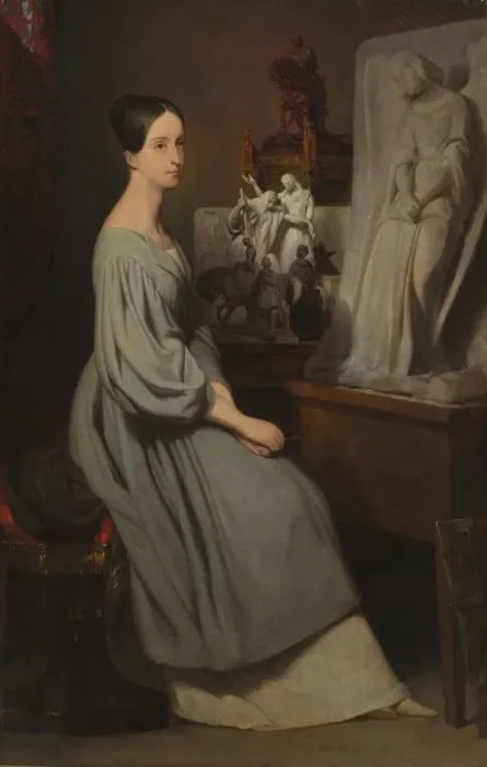 Framed Print : Princess Marie dOrleans in Her Studio, c. 1838. Creator: Ary Scheffer (Dutch, 1795-1858) Framed Print : Princess Marie dOrleans in Her Studio, c. 1838. Creator: Ary Scheffer (Dutch, 1795-1858)