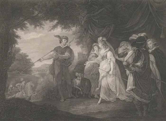 Framed Print : The Princess, Rosaline, etc. (Shakespeare, Loves Labour s Framed Print : The Princess, Rosaline, etc. (Shakespeare, Loves Labour s