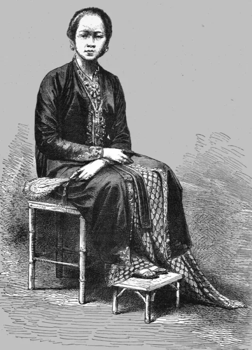 Framed Print : Princess Saripa, Java; A Visit to Borneo, 1875. Creator: A. M. Cameron Framed Print : Princess Saripa, Java; A Visit to Borneo, 1875. Creator: A. M. Cameron