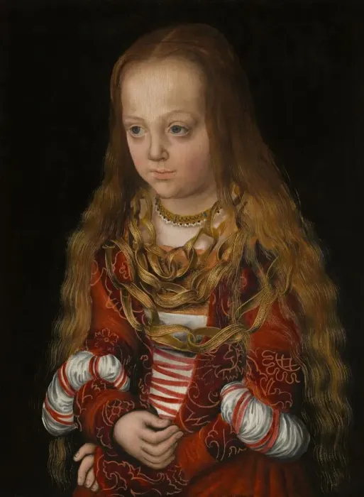 Framed Print : A Princess of Saxony, c. 1517. Creator: Lucas Cranach the Elder Framed Print : A Princess of Saxony, c. 1517. Creator: Lucas Cranach the Elder