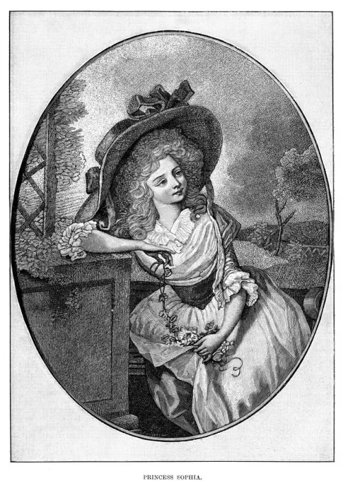 Framed Print : Princess Sophia, fifth daughter of George III, 19th century Framed Print : Princess Sophia, fifth daughter of George III, 19th century