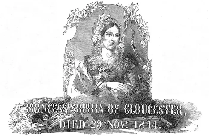 Framed Print : Princess Sophia of Gloucester, died 29 Novr. 1844. Creator: Unknown Framed Print : Princess Sophia of Gloucester, died 29 Novr. 1844. Creator: Unknown