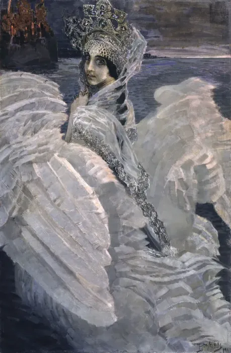Framed Print : Princess Swan, 1900. Artist: Vrubel, Mikhail Alexandrovich (1856-1910) Framed Print : Princess Swan, 1900. Artist: Vrubel, Mikhail Alexandrovich (1856-1910)