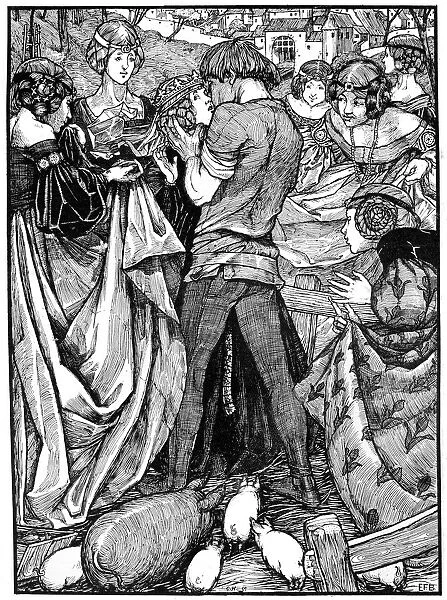 The Princess and the Swineherd, 1898. Artist: Eleanor Fortescue-Brickdale