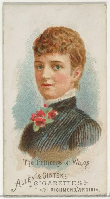 Framed Print : The Princess of Wales, from Worlds Beauties, Series 1 (N26) for Allen & Framed Print : The Princess of Wales, from Worlds Beauties, Series 1 (N26) for Allen &
