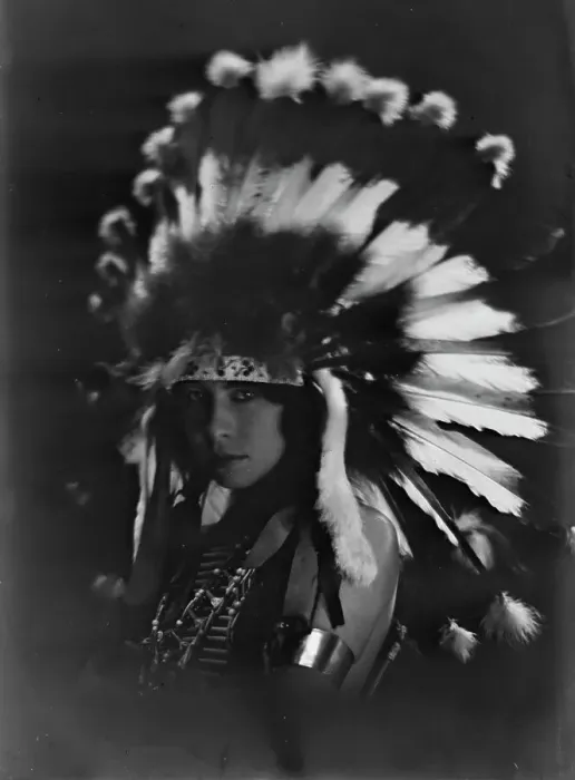 Framed Print : Princess White Deer, or Princess Deer Foot, portrait photograph, 1919 Oct. 14. Creator: Arnold Genthe Framed Print : Princess White Deer, or Princess Deer Foot, portrait photograph, 1919 Oct. 14. Creator: Arnold Genthe