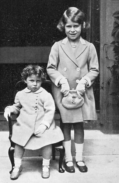 Princesses Elizabeth and Margaret, 1933