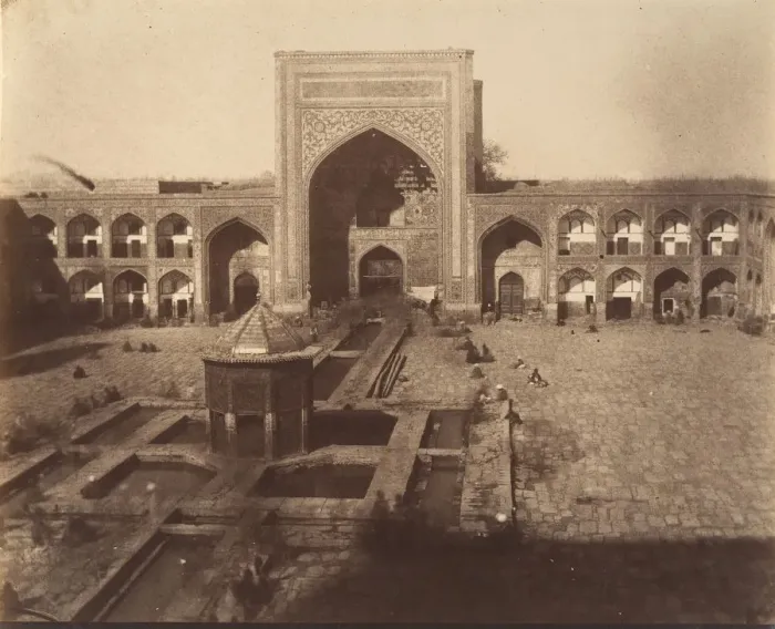 Framed Print : [Principal Gate of MESHED], 1840s-60s. Creator: Possibly by Luigi Pesce
