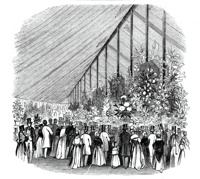 Framed Print : Principal Tent, Royal Botanic Societys Fete, 1844. Creator: Unknown Framed Print : Principal Tent, Royal Botanic Societys Fete, 1844. Creator: Unknown