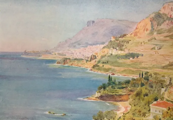 Framed Print : The Principality of Monaco, c1910, (1912). Artist: Walter Frederick Roofe Tyndale Framed Print : The Principality of Monaco, c1910, (1912). Artist: Walter Frederick Roofe Tyndale
