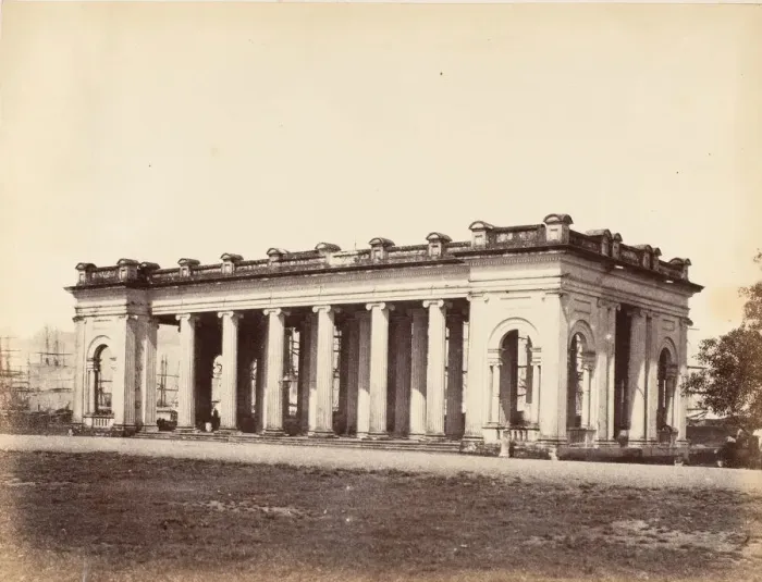 Framed Print : Prinseps Ghat, Calcutta, 1850s. Creator: Captain R. B. Hill Framed Print : Prinseps Ghat, Calcutta, 1850s. Creator: Captain R. B. Hill