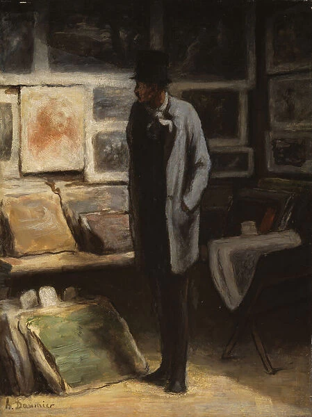 The Print Collector, c. 1857  /  63. Creator: Honore Daumier