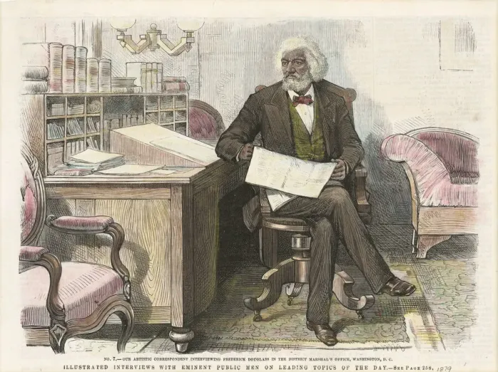 Framed Print : Print of Frederick Douglass, ca. 1879. Creator: Unknown Framed Print : Print of Frederick Douglass, ca. 1879. Creator: Unknown