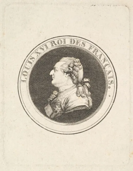 Framed Print : Print of a Portrait Medal of Louis XVI, possibly 1789-90 Framed Print : Print of a Portrait Medal of Louis XVI, possibly 1789-90