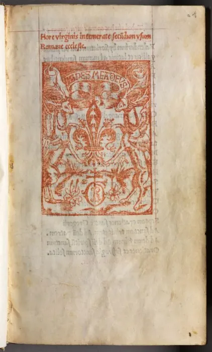 Framed Print : Printed Book of Hours (Use of Rome), 1510. Creator: Guillaume Le Rouge (French, Paris Framed Print : Printed Book of Hours (Use of Rome), 1510. Creator: Guillaume Le Rouge (French, Paris