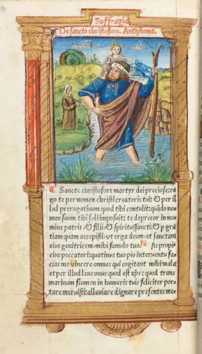 Framed Print : Printed Book of Hours (Use of Rome): fol Framed Print : Printed Book of Hours (Use of Rome): fol