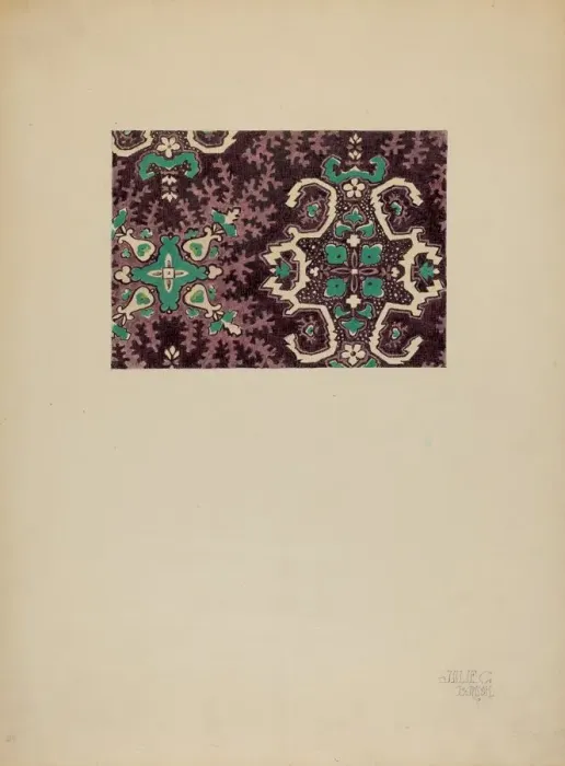 Framed Print : Printed Cotton, c. 1937. Creator: Julie C Brush Framed Print : Printed Cotton, c. 1937. Creator: Julie C Brush
