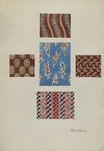 Printed Cotton, c. 1938. Creator: Albert J. Levone