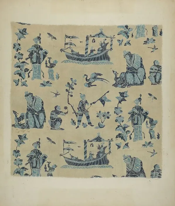 Framed Print : Printed Cotton, c. 1941. Creator: Ernest Capaldo Framed Print : Printed Cotton, c. 1941. Creator: Ernest Capaldo
