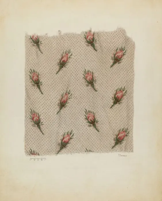 Framed Print : Printed Cotton, c. 1941. Creator: Joseph Lubrano Framed Print : Printed Cotton, c. 1941. Creator: Joseph Lubrano