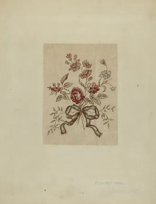 Framed Print : Printed Linen, c. 1937. Creator: Millia Davenport Framed Print : Printed Linen, c. 1937. Creator: Millia Davenport
