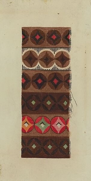 Printed Textile, c. 1938. Creator: Eleanor Rogers