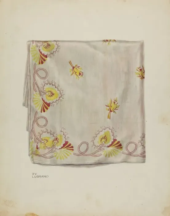 Framed Print : Printed Textile, c. 1940. Creator: Joseph Lubrano Framed Print : Printed Textile, c. 1940. Creator: Joseph Lubrano