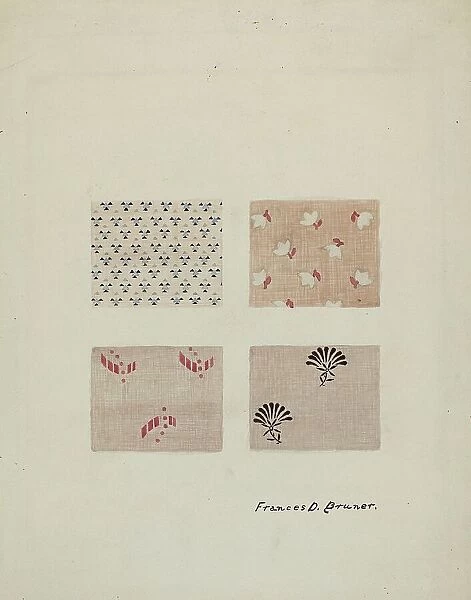 Printed Textiles, 1935 / 1942. Creator: Francis Bruner