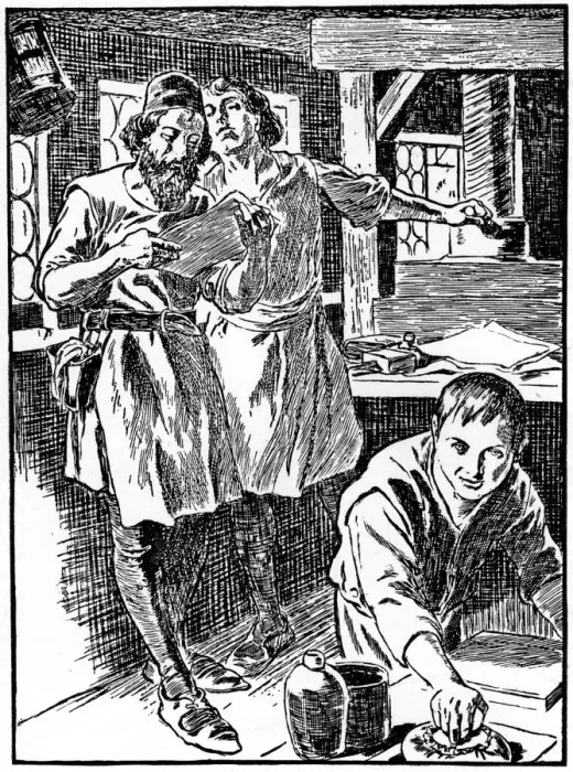 Framed Print : The printing process, 1908-1909 Framed Print : The printing process, 1908-1909
