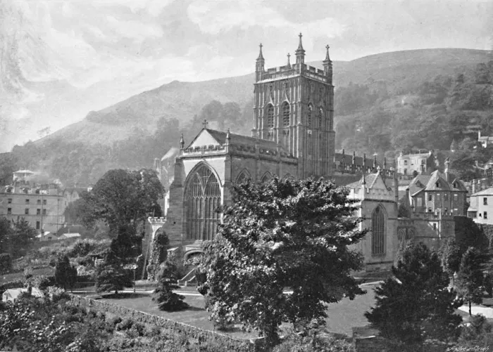 Framed Print : Priory Church, Great Malvern, c1896. Artist: Harvey Barton Framed Print : Priory Church, Great Malvern, c1896. Artist: Harvey Barton