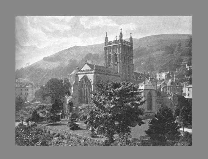 Framed Print : Priory Church, Great Malvern, c1900. Artist: Harvey Barton Framed Print : Priory Church, Great Malvern, c1900. Artist: Harvey Barton