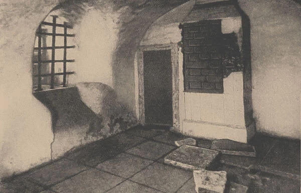 The prison cell in the Shlisselburg fortress. Artist: Anonymous