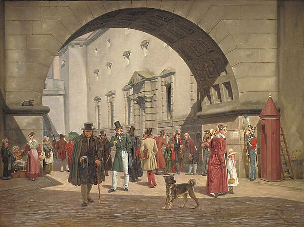 The Prison of Copenhagen, 1831. Creator: Martinus Rorbye