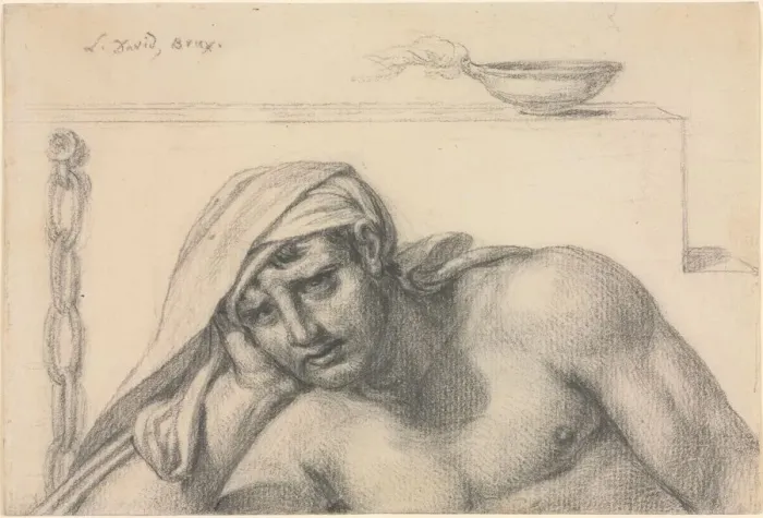 Framed Print : The Prisoner, 1819. Creator: Jacques-Louis David (French, 1748-1825) Framed Print : The Prisoner, 1819. Creator: Jacques-Louis David (French, 1748-1825)