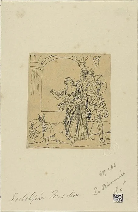 Framed Print : The Prisoner, n. d. Creator: Rodolphe Bresdin Framed Print : The Prisoner, n. d. Creator: Rodolphe Bresdin