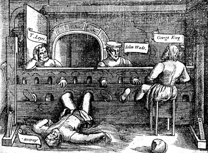 Framed Print : Prisoners in the Lollards Tower, 1550s, (c1920) Framed Print : Prisoners in the Lollards Tower, 1550s, (c1920)