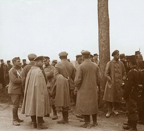 Prisoners, Route de l Epine, France, c1914-c1918
