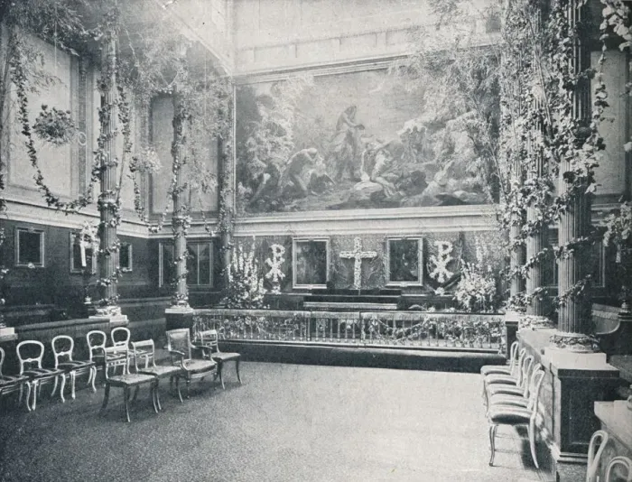 Framed Print : The Private Chapel of Buckingham Palace, c1910 (1911). Artist: HN King Framed Print : The Private Chapel of Buckingham Palace, c1910 (1911). Artist: HN King