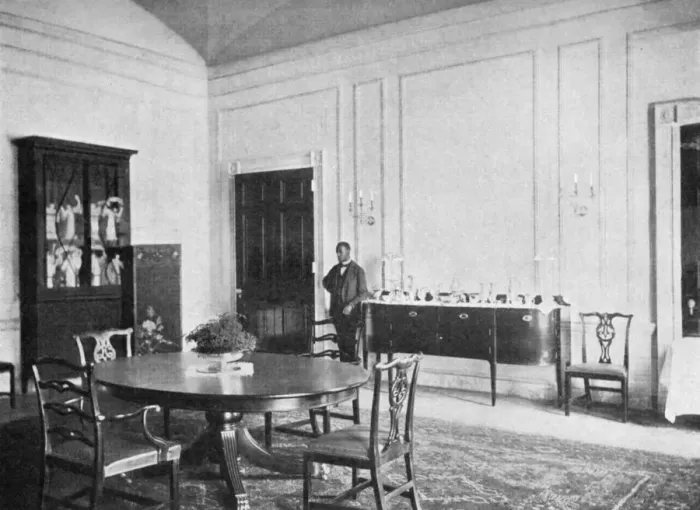 Framed Print : Private dining-room at the White House, Washington DC, USA, 1908 Framed Print : Private dining-room at the White House, Washington DC, USA, 1908