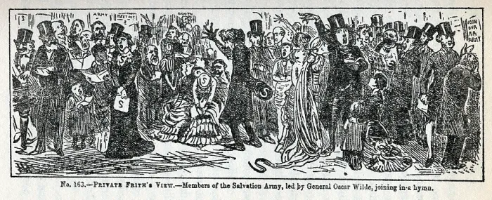 Framed Print : Private Frith's View - Members of the Salvation Army, led by General Oscar Wilde, 1881 Framed Print : Private Frith's View - Members of the Salvation Army, led by General Oscar Wilde, 1881