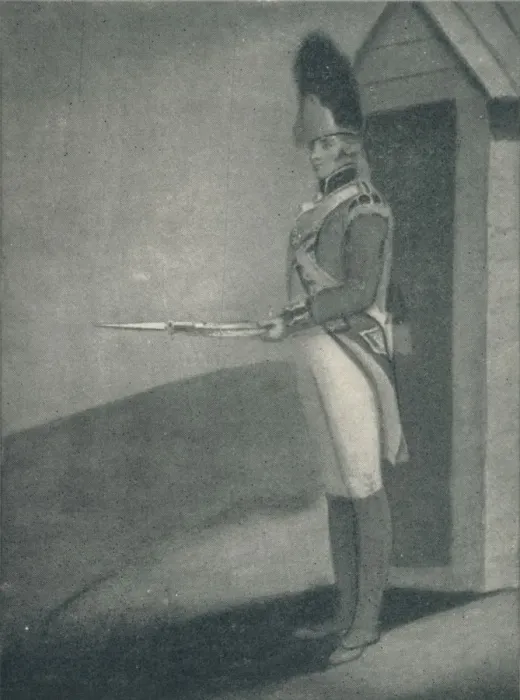Framed Print : Private, Grenadier Guards (1760), 1760 (1909) Framed Print : Private, Grenadier Guards (1760), 1760 (1909)
