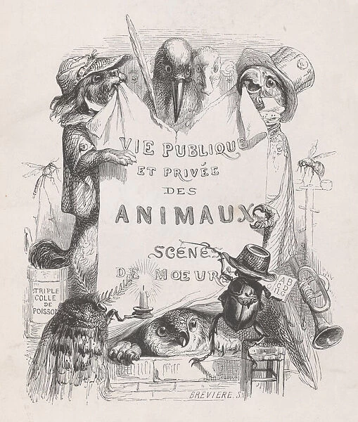 Private and Public Life of Animals; Scenes of Customs, ca. 1837-47