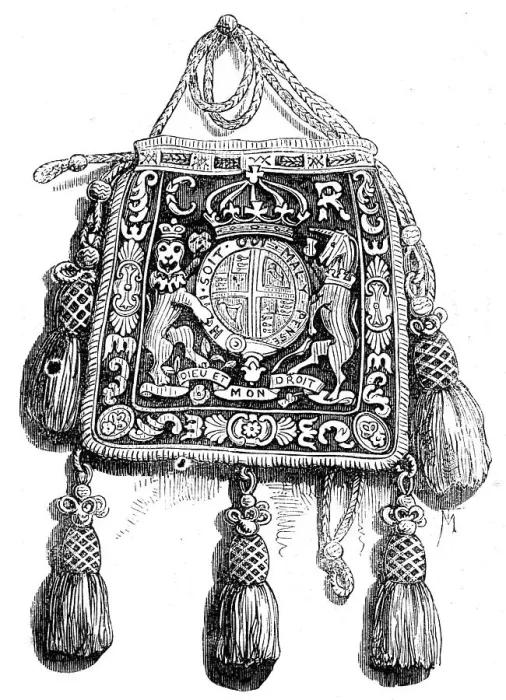 Framed Print : The Privy Purse of Catherine of Braganza, at Sizergh Hall, Westmorland, 1862. Creator: Unknown Framed Print : The Privy Purse of Catherine of Braganza, at Sizergh Hall, Westmorland, 1862. Creator: Unknown