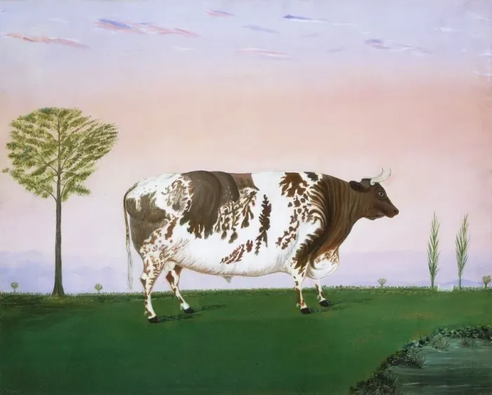 Framed Print : Prize Bull, 1876. Creator: H. Call Framed Print : Prize Bull, 1876. Creator: H. Call