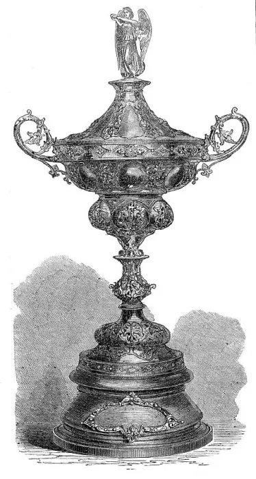 Framed Print : Prize Cup for the Dominion National Rifle Association of Canada, 1869. Creator: Unknown