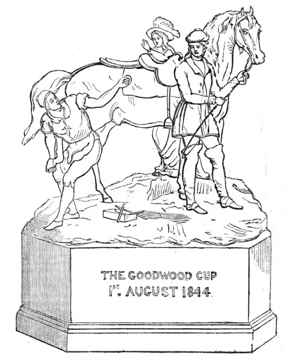 Framed Print : Prize plate - The Cup, 1844. Creator: Unknown Framed Print : Prize plate - The Cup, 1844. Creator: Unknown