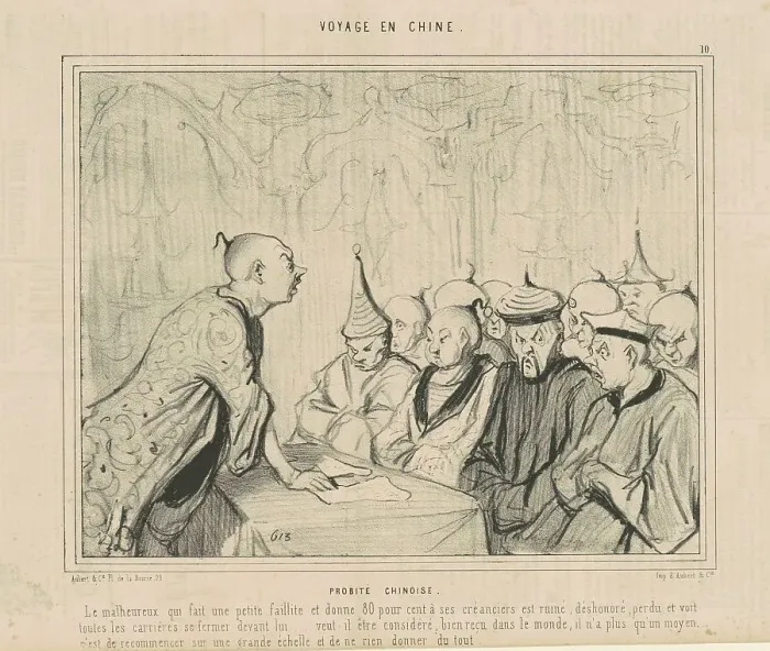 Framed Print : Probité chinoise, 19th century. Creator: Honore Daumier Framed Print : Probité chinoise, 19th century. Creator: Honore Daumier
