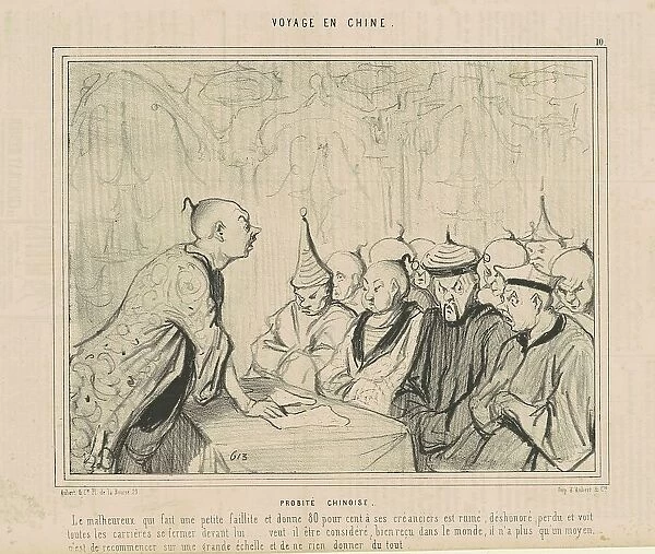 Probité chinoise, 19th century. Creator: Honore Daumier