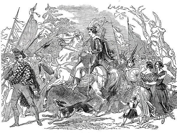 Procession of archers, 1844. Creator: Unknown